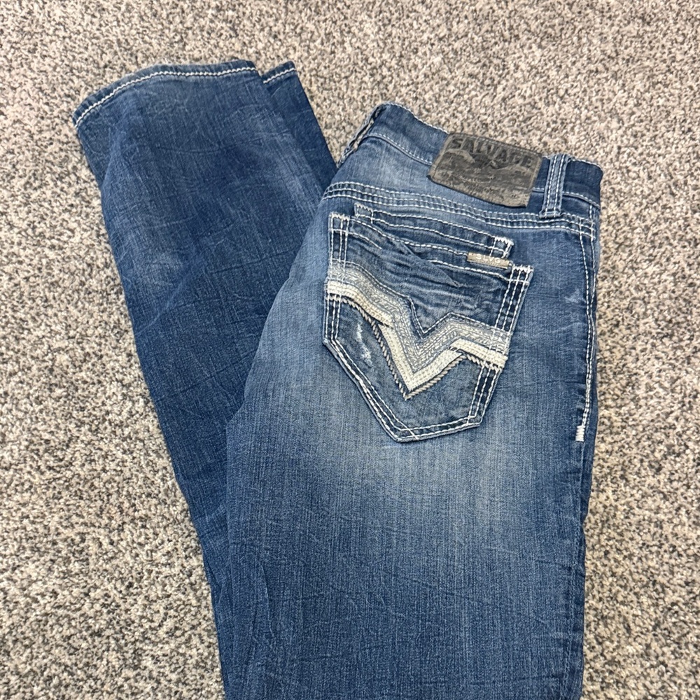 Buckle Salvage Indigo Bootcut Jeans